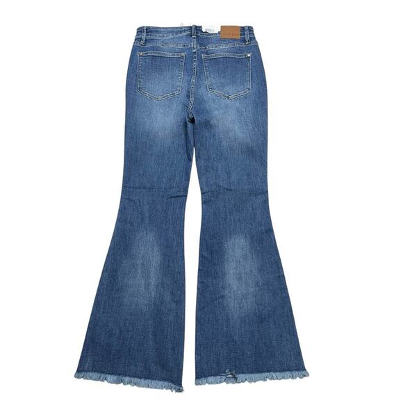 Judy Blue Women’s Reg / Curvy Tummy‎ Control High Waisted Blue Flared Jeans - 31 - Picture 3 of 8